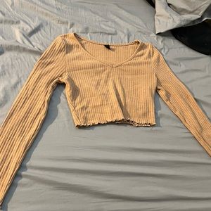 Long sleeve crop top from SHEIN. Size M